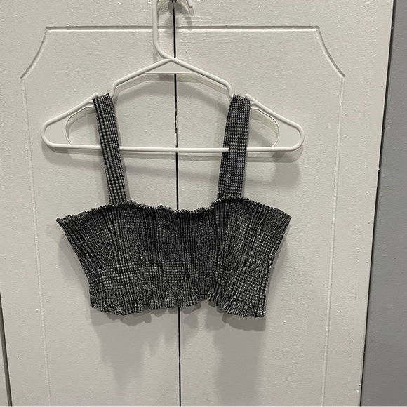 Free People Smocked Cropped Tank Top - Picture 3 of 10